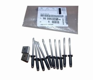 Set di fissaggi paraurti 1633559180 Posteriore Citroen Berlingo III Originale Nuovo