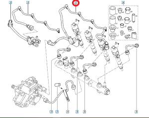 Tubo carburante 8200409687  Scenic Megane 1.9DCI