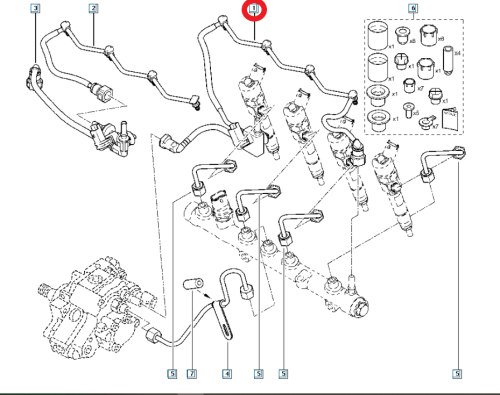Tubo carburante 8200409687  Scenic Megane 1.9DCI