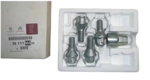 Bulloni ruota 1611196580 Kit antifurto PSA Originale Nuovo