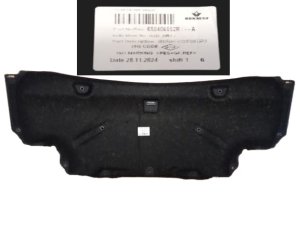 Insonorizzazione del cofano 658406552R Dacia Duster 21- Originale nuovo