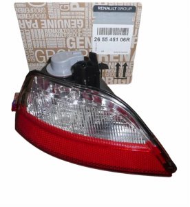 Lampada di retromarcia destra 265545106R Dacia Duster 17 - Originale nuova
