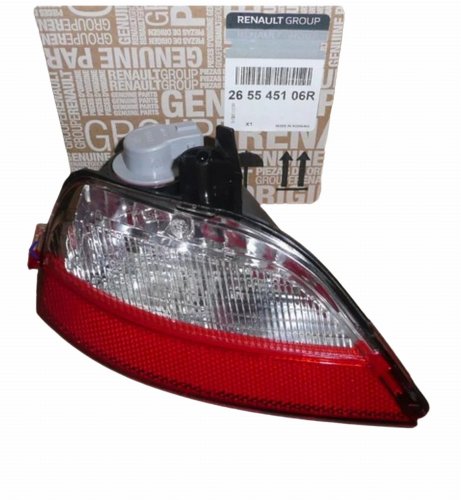 Lampada di retromarcia destra 265545106R Dacia Duster 17 - Originale nuova