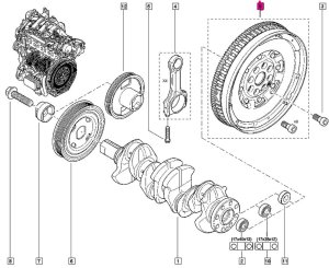 Ruota bimassa 123000785R Koleos Qashqai 2.0DCI
