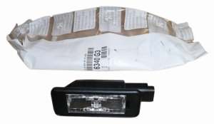 Lampada targa 6340G3 6340.G3 Citroen C4/C5 III Peugeot 308/508 Originale Nuova