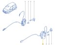 Zamek Drzwi Renault Modus Przód Lewy 8200219246 4 Piny