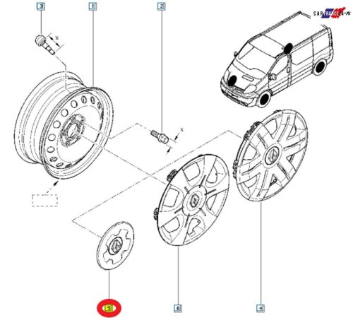 Coprimozzo originale 403150833R Renault Trafic