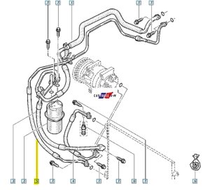 Cavo climatizzatore 2.0DCI 8200497083 Nuovo OE Renault Trafic 2