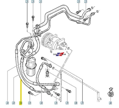 Cavo climatizzatore 2.0DCI 8200497083 Nuovo OE Renault Trafic 2