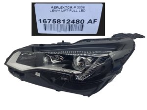 Faro Lift Full Led Sinistro 1675812480 Peugeot 3008 II Originale Nuovo