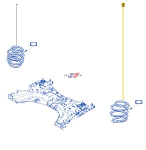 Molla anteriore originale 540103930R Clio 4 0.9/1.2