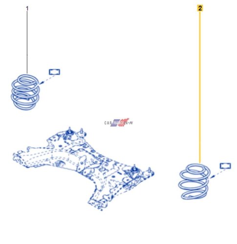 Molla anteriore originale 540103930R Clio 4 0.9/1.2