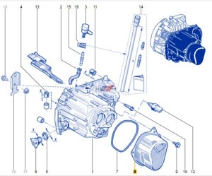Alloggiamento del cambio originale 3213100QAB Renault JH3 1.5DCI