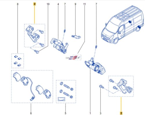 Freno posteriore Renault  Master 4100800Q0G