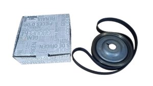 Set puleggia albero + cinghia 123035381R Dacia Duster II 1.5DCI Originale Nuovo
