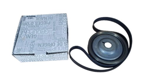 Set puleggia albero + cinghia 123035381R Dacia Duster II 1.5DCI Originale Nuovo