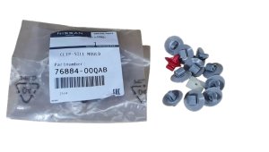 Clip per listelli laterali 7688400QAB Set da 12 pezzi Renault Kangoo/Master II Originale Nuovo