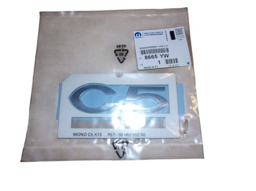 Emblema posteriore 8665YW 8665.YW Citroen C5 III Originale Nuovo