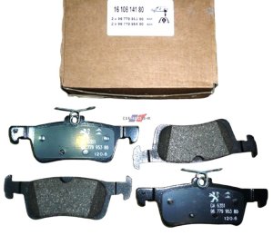 Pastiglie freno Peugeot 308 posteriori 249 mm 1610814180