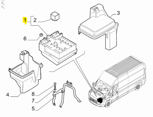 Modulo BSM 1349946080 Citroen Jumper Peugeot Boxer 2006> Originale Nuovo