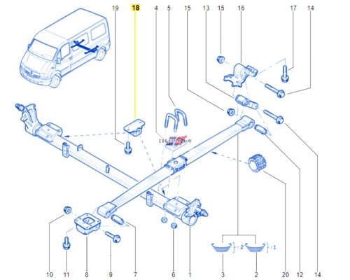 Resa molla 5524000QAA Master Movano Interstar