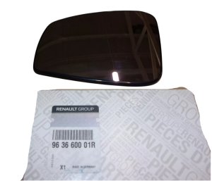 Inserto specchietto 963660001R Renault Laguna III sinistro bianco originale nuovo