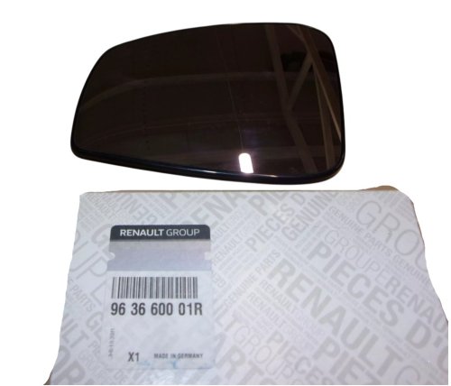 Inserto specchietto 963660001R Renault Laguna III sinistro bianco originale nuovo