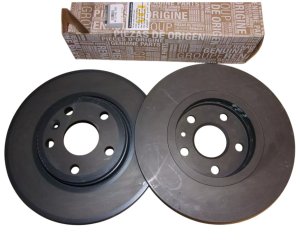 Dischi freno anteriori, set 402064230R Renault Kangoo II, ventilati, originali, nuovi