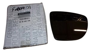 Inserto specchietto retrovisore destro 963654973R Renault Captur Clio IV Zoe Originale Nuovo
