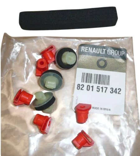Clip per spoiler posteriore, set 8201517342 Renault Megane II Station Wagon, originale, nuovo