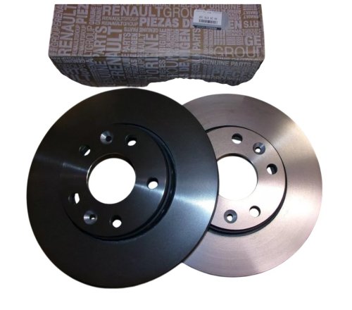 Set dischi freno anteriori 402067816R Renault Express 280x24 ventilati, originali, nuovi