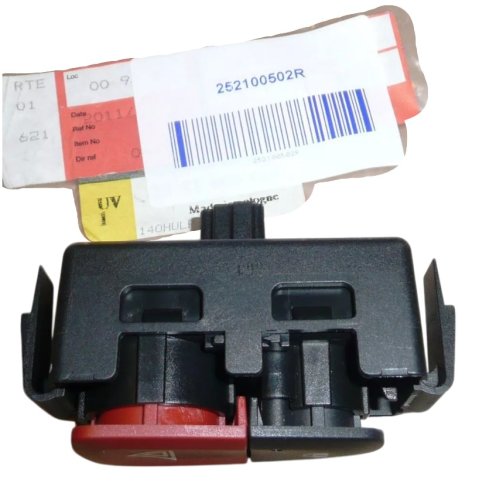 Interruttore luci di emergenza 252100502R Renault Megane III Fluence Dacia Lodgy Originale Nuovo
