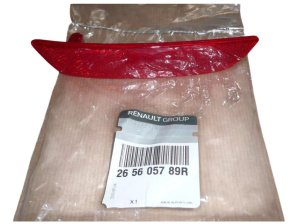 Catarifrangente paraurti posteriore destro 265605789R Renault Clio IV Station Wagon Originale Nuovo
