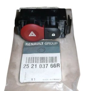 Interruttore luci di emergenza 252103766R Renault Clio III Modus Twingo III Originale Nuovo