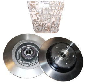 Dischi freno posteriori, set completo 7701208850 Renault Megane II 2.0 dCi, originali, nuovi