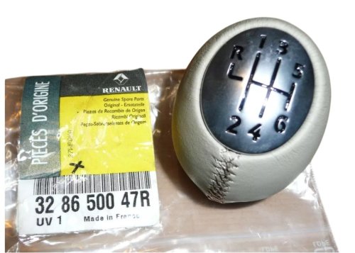 Manopola del cambio a 6 marce 328650047R Renault Megane III Originale Nuovo