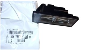 Lampada targa 9815225980 Citroën Peugeot Originale Nuova