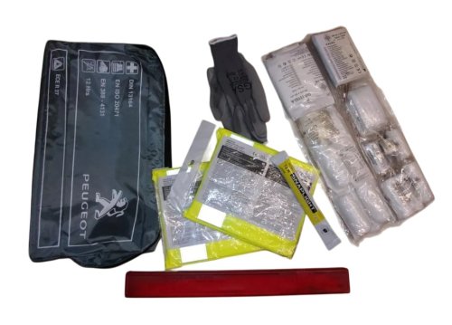 Kit di sicurezza 1611561780 Giubbotto di sicurezza, triangolo di emergenza, kit di pronto soccorso PSA Originale Nuovo